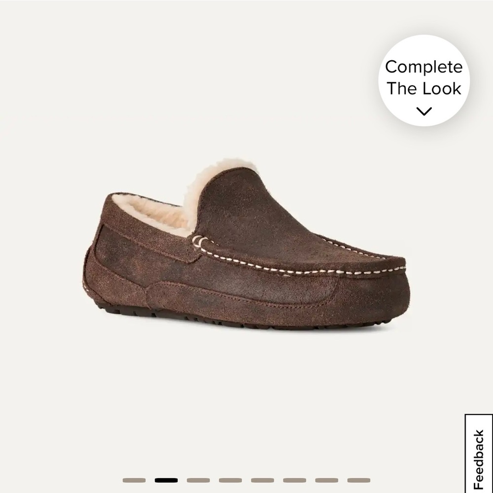 UGG Men's Ascot Suede Espresso Brown Loafers